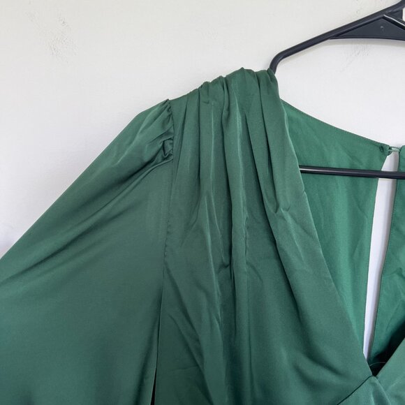 Alexia Admor Elysa Midi Dress Emerald Green - Picture 7 of 10